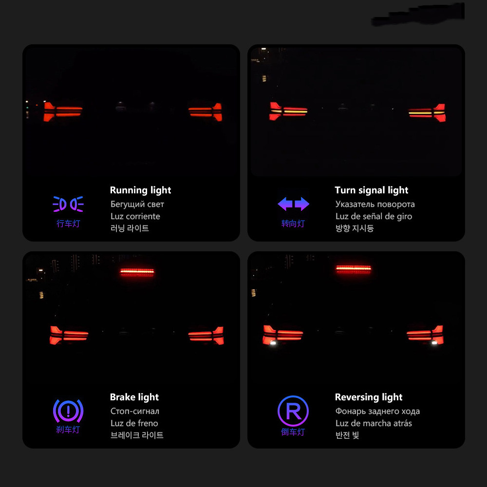 LED Taillight for BMW X5 LED Tail Light 2007-2013 E70 Rear Lamp Dynamic Turn Signal Highlight Reversing Brake