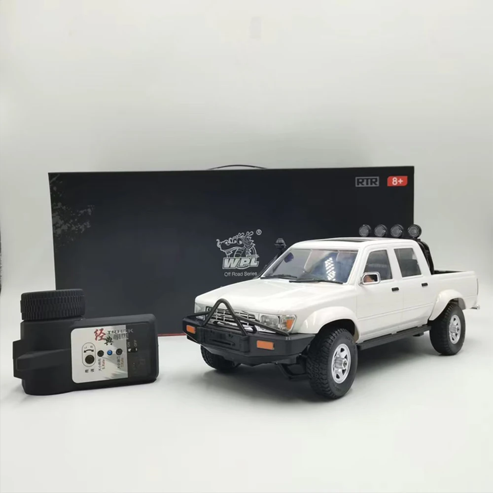 WPL D64 D64-1 1/16 2.4G 4WD RC Crawler Car RTR Full Scale Electric Buggy LED Light Climbing Truck Car Kids Gift