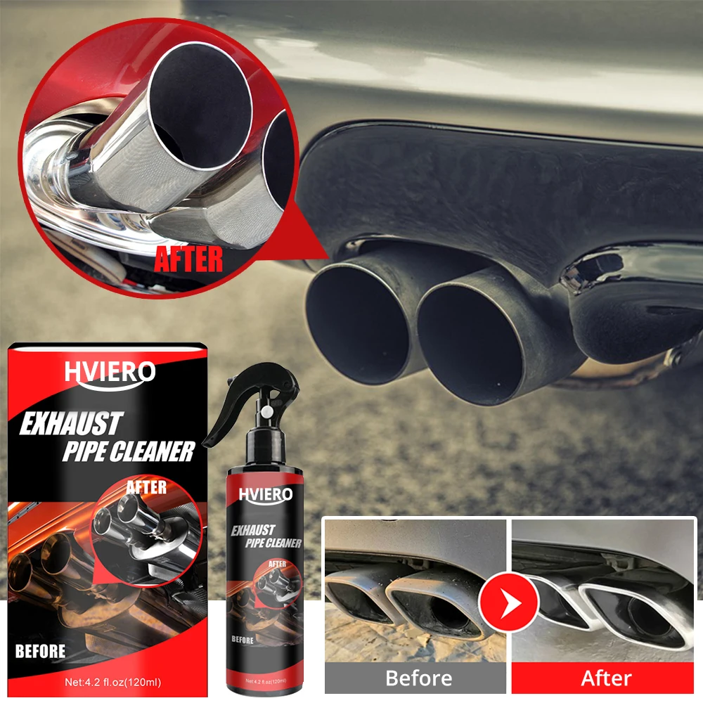 30ml 120ml Remover rust Car Exhaust Pipe Anti-Rust Spray Metal Surface Cleaner Multi-Purpose Maintenance with Sponge Brush clean