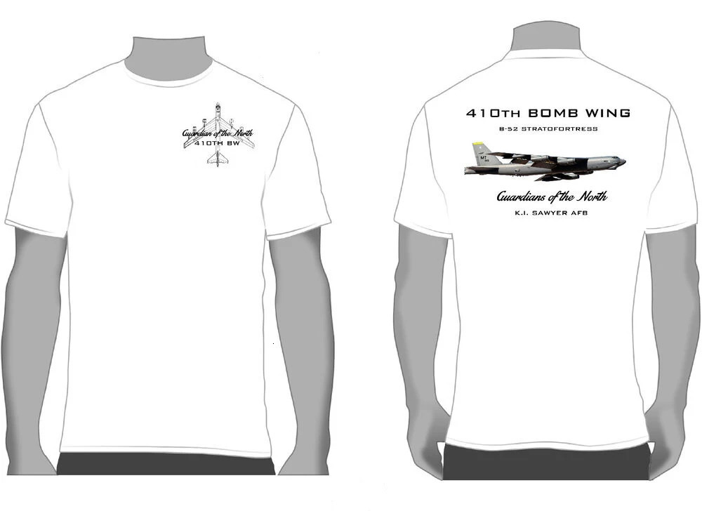 USAF B52 Stratofortress 410th Bomb Wing Squadron TShirt 100% Cotton ONeck Summer Short Sleeve Casual Mens Tshirt Size S3XL 240409
