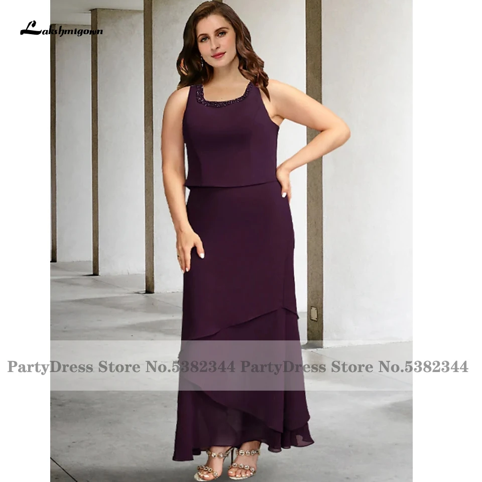 Size Lakshmigown Grape Plus Mother Of The Bridal ddmysmile Outfit Mermaid Long Wedding Guest Party Gowns With Jacket Vestido 2023 Smile