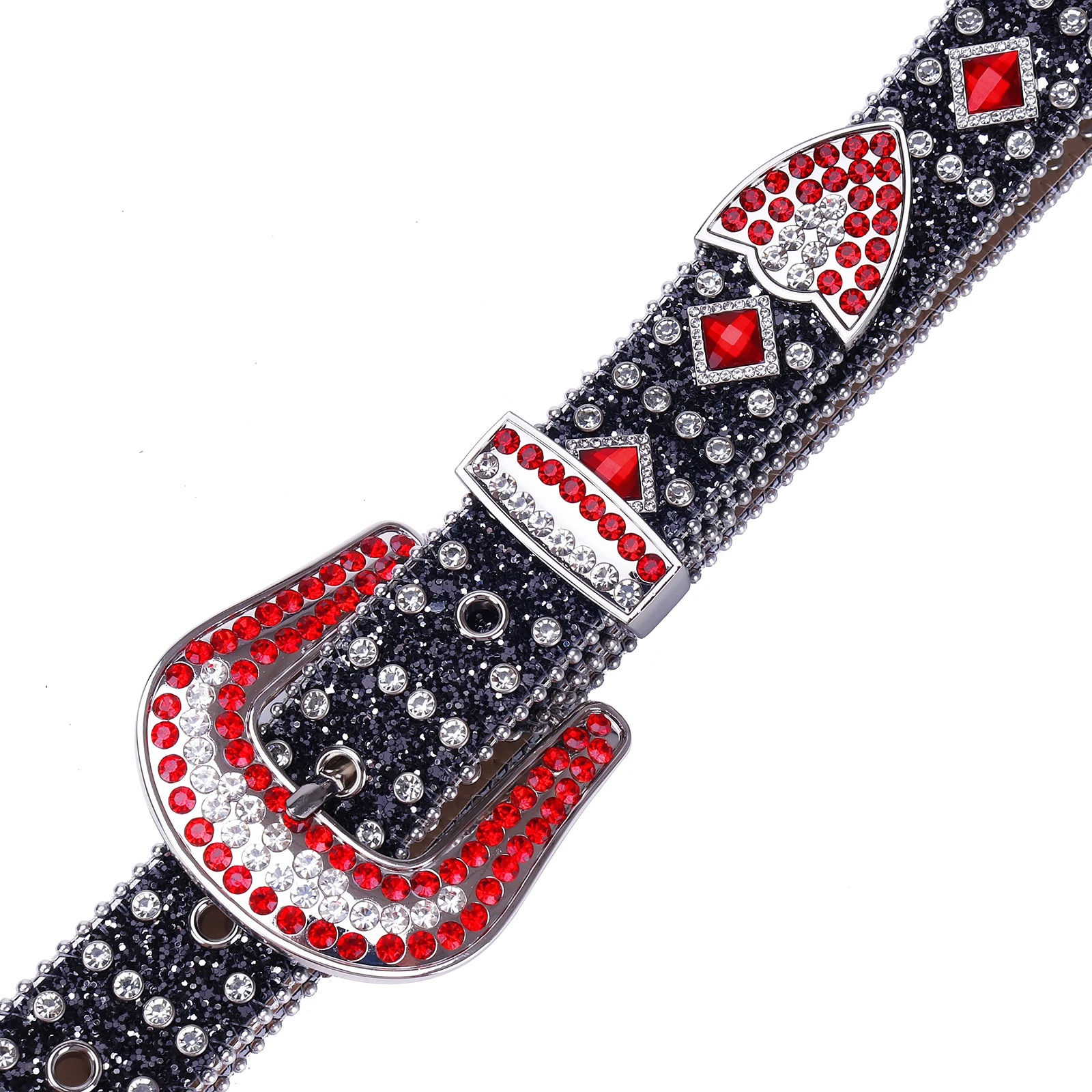 Western Belts Rhinestone Strap Dia PU Leather Bling Ladies Belt for Men Jeans Waistband cinturones para hombre smile