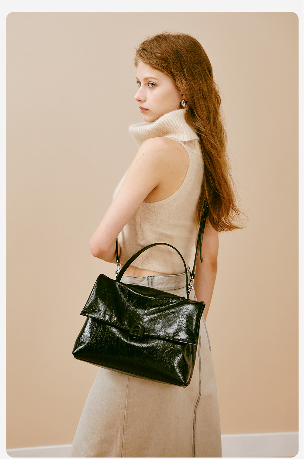 Original Tote For Women Trend Shoulder Bag Casual Large Capacity Handbags Crossbody Bags A Door Series Genuine Leather BagVoyage