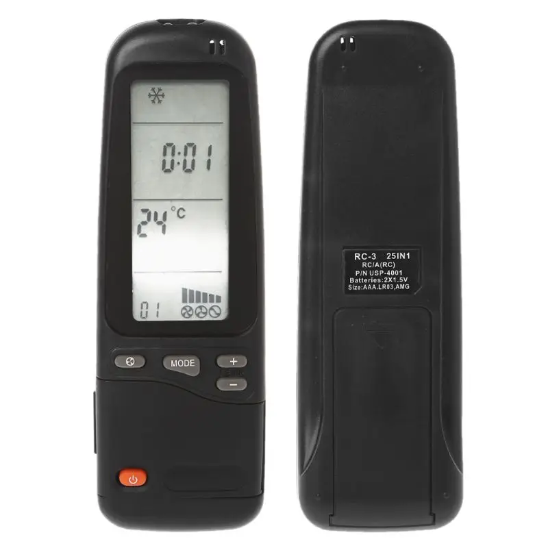 Universal Air 2025 Conditioner Remote Control Replacement For Electra /Airwell/ Emailair / Elco new RC-41-1 RC3 23IN1