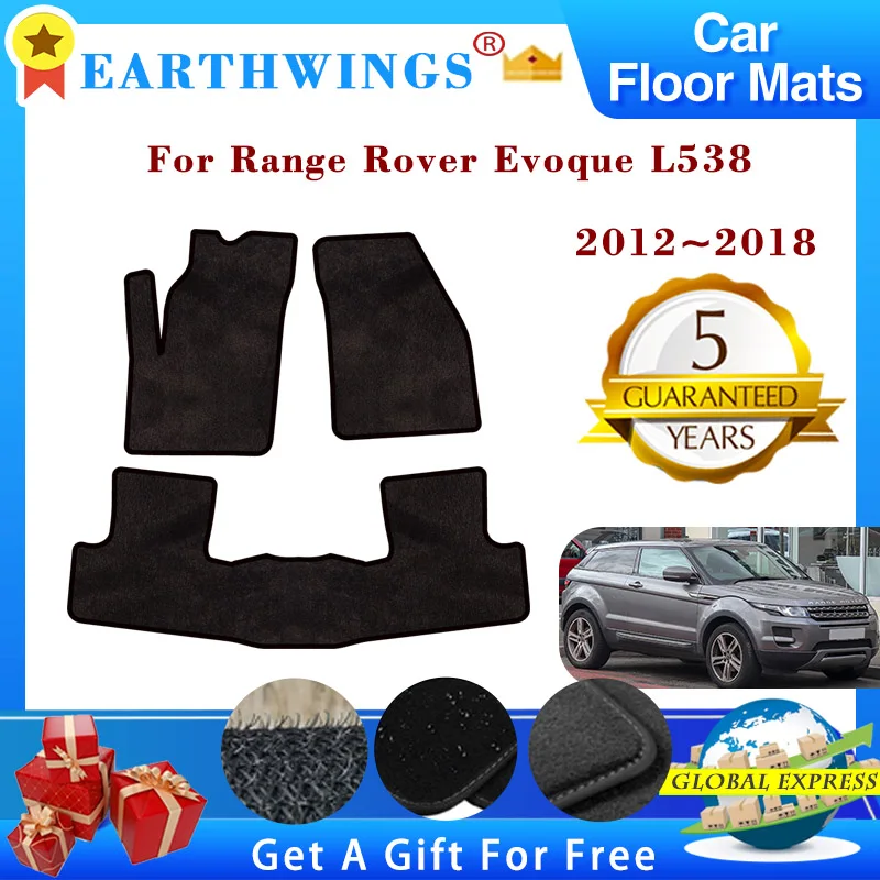 Rover Evoque Range For L538 2012~2018 2013 2016 ddmysmile Car Floor Mats Rugs Panel Footpads Carpets Cover Foot Pads Stickers Accessories Smile
