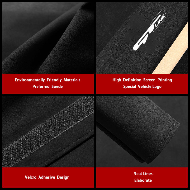Car Styling Seat Belt Cover Suede Seatbelt Shoulder Strap Protector Pads For KIA GT GTLINE car Accessories 8642f