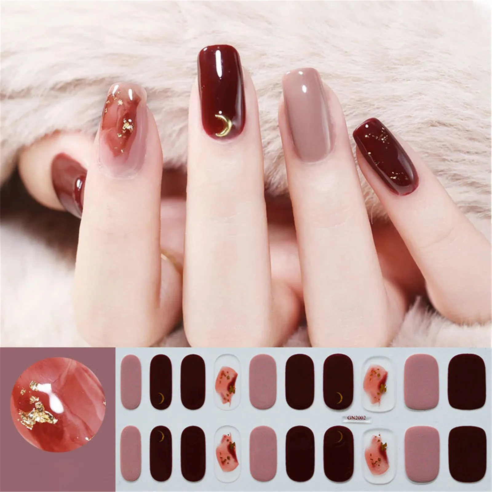 Transfer Water Nail Decals Words Autumn And Winter Nail Polish Oil Film Nail Care Sticker Autumn And Winter Summer Nail Stickers smile