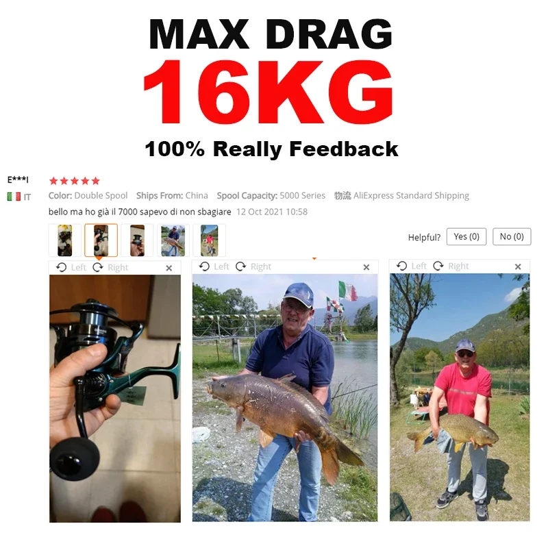 Double Spool Quality High Fishing Reel 5.5:1 4.7:1 Gear Ratio High Speed Spinning Reel Casting reel Carp For Saltwater smile