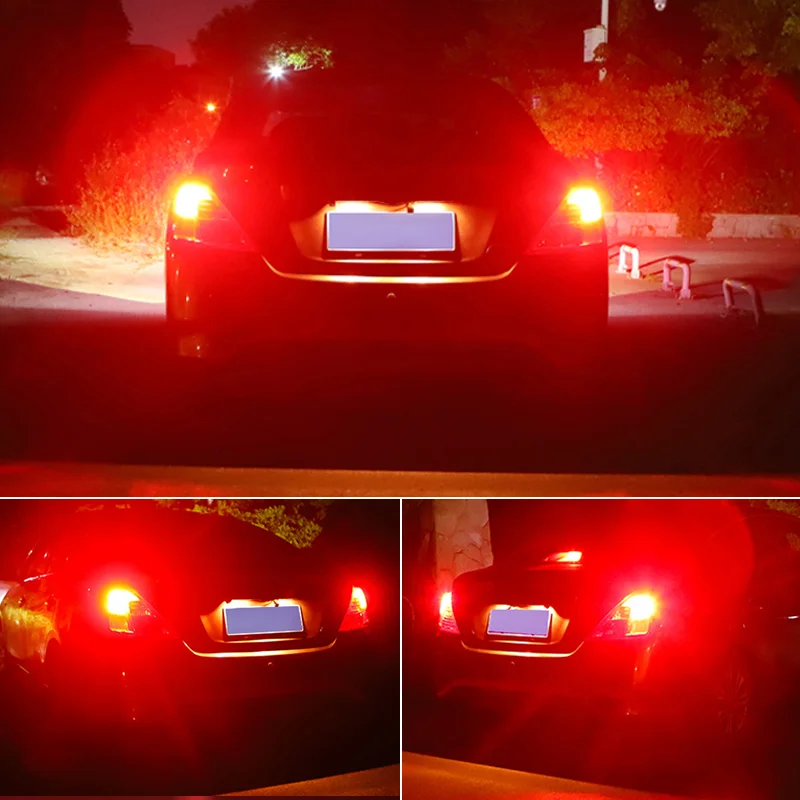 2pcs LED Brake Light Blub Lamp P21/5W 1157 BAY15D Canbus For Peugeot 106 206 306 308 SW 3008 MPV 406 407 408 2010-2016