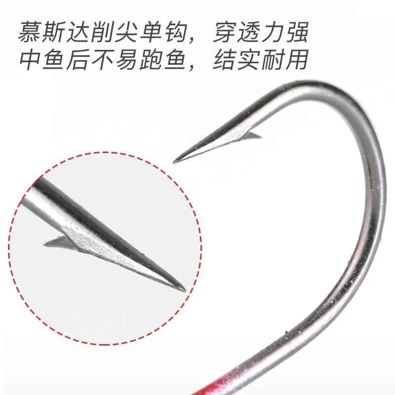 Jig Fishing 5pcs Head Hooks Fish Head Fishhook For Soft Worm Fishing Tackle Kit 2g 3g 4g smile