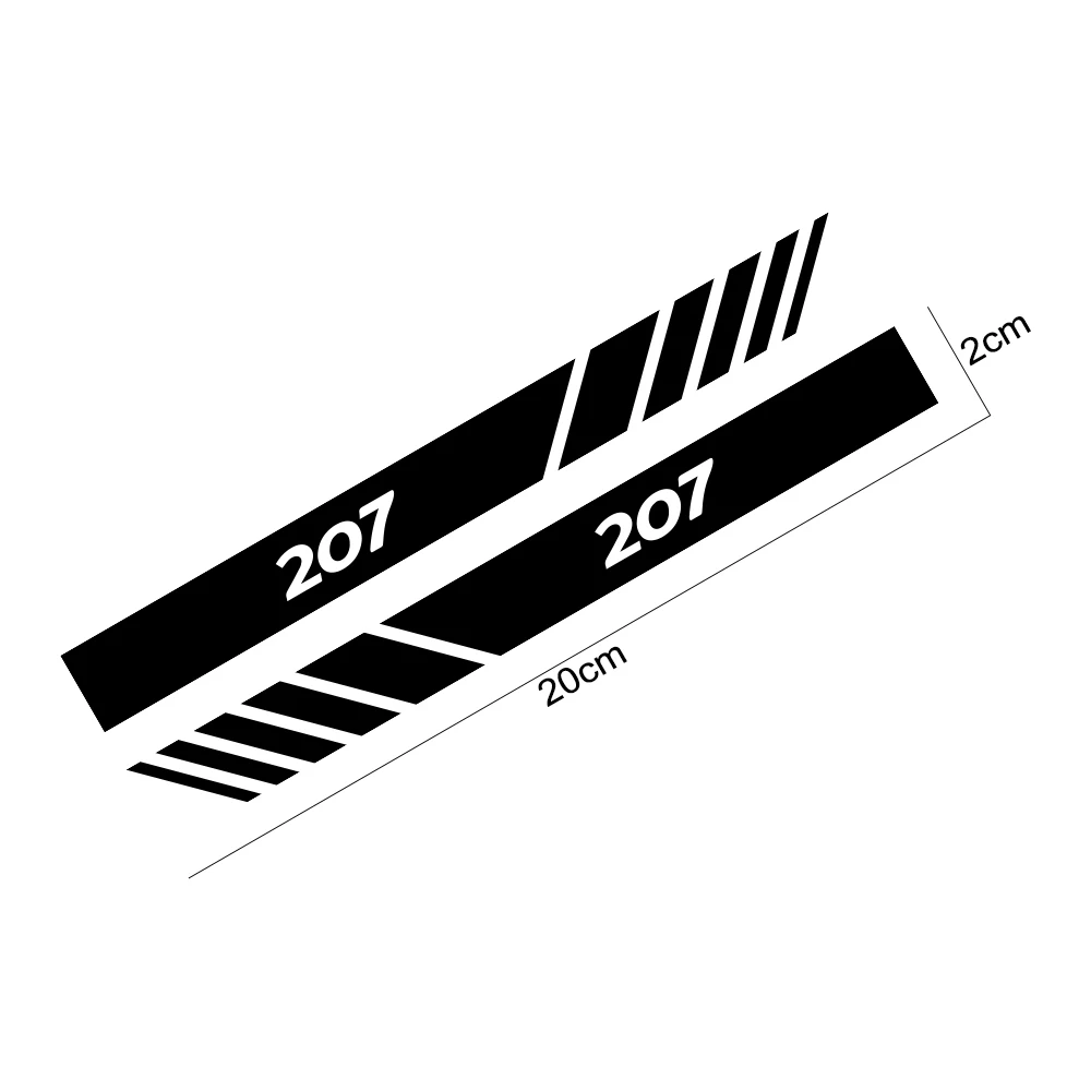 For Peugeot 206 207 208 307 308 407 3008 108 RCZ Rifter 5008 Car Rearview Mirror Cover Stickers Auto Decorative Accessories
