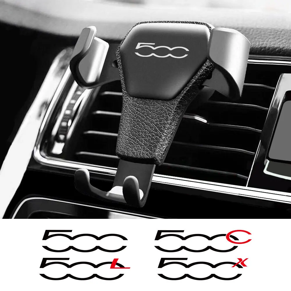 Car Air Vent Mount Adjustable Mobile Phone Holder For Fiat 500 500C 2012 500X 500L Abarth 695 Support Bracket Auto Accessories