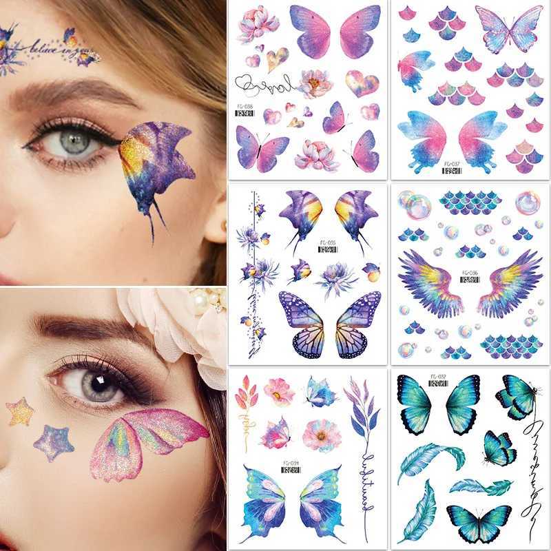 New 12 Butterfly Tattoo Stickers Waterproof Temporary Tattoo for Children Fake Tattoo for Women Temporary Tattoo for Children ZS313 W241109
