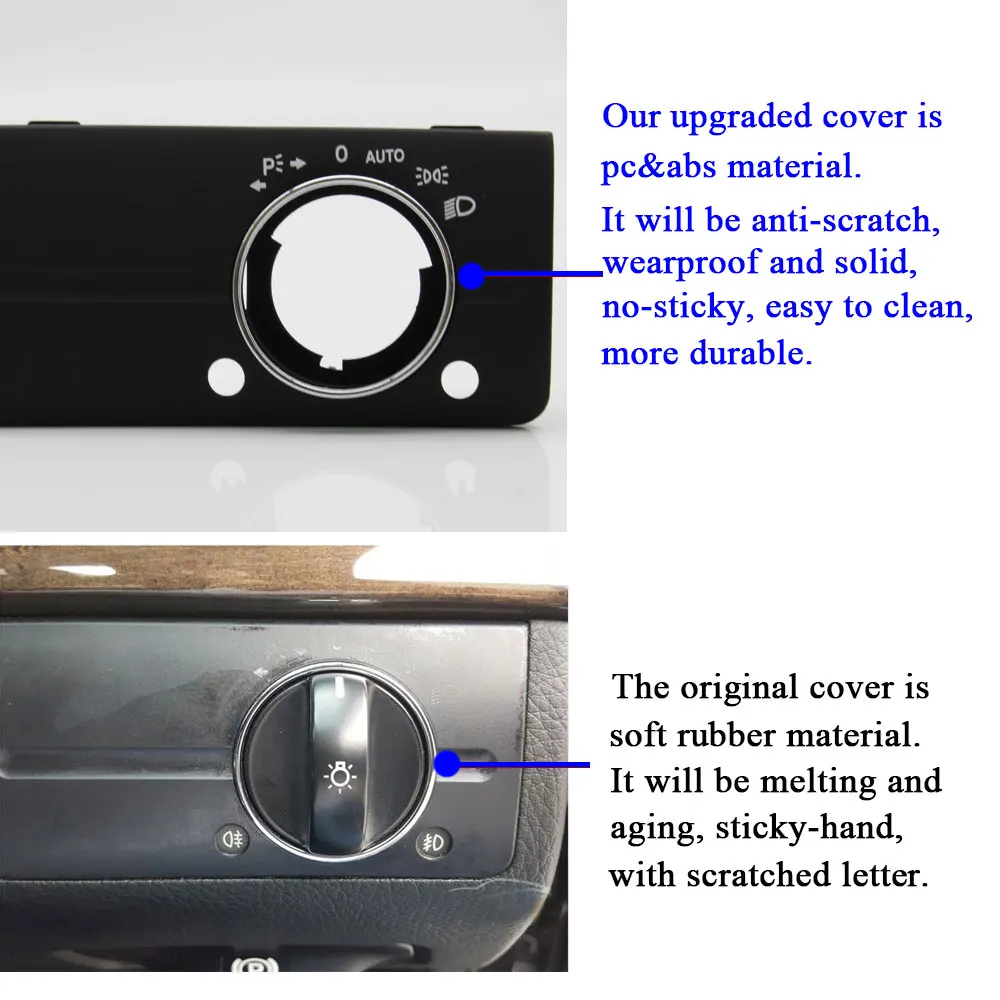 W211 Right Hand Driver Front Dash Head Light Lamp Control Switch Cover Replacement For Benz E Class 250 320 350 550 2003-2008