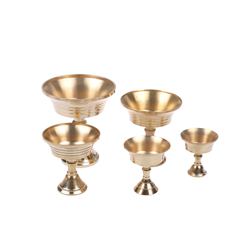 Multi-Size Golden Copper Alloy Candle Holder Candlestick Candelabrum Home Decor H260310