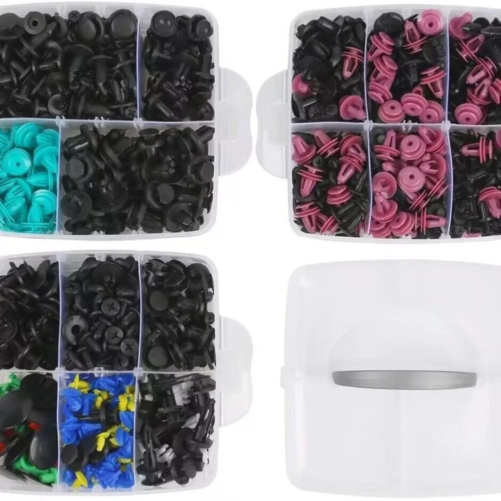 68PCS Auto Fastener Clips Car Body Push Retainer Pin Rivet Bumper Door Trim Panel Retainer Fastener Kit Auto Removal Tool