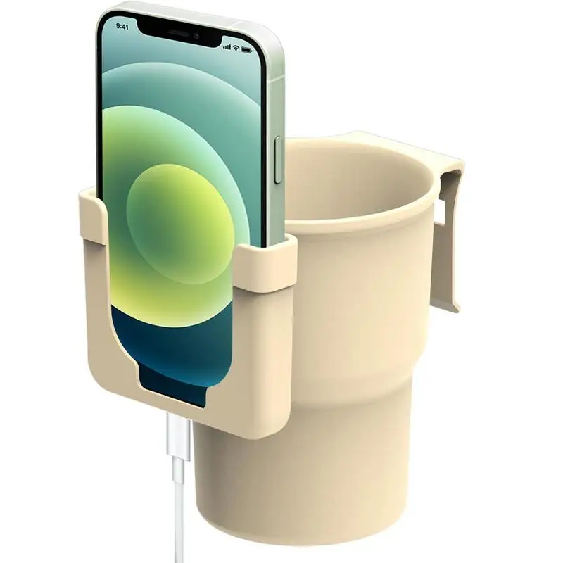 Car Cup Holder Phone Holder 2 In 1 Mount Multifunctional Auto Cup Holder Expander For Beverage Phone Coffee Bottles