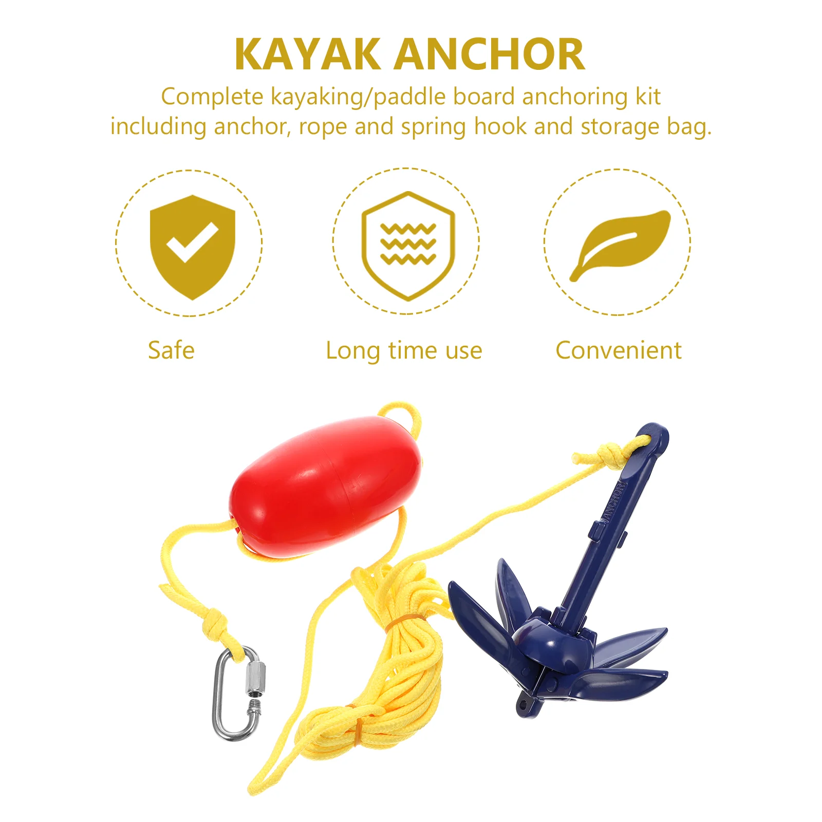 Kayak Anchor Ocean Fishing Aluminum Alloy Canoe Metal Inflatable Folding Raft Boat For pvc