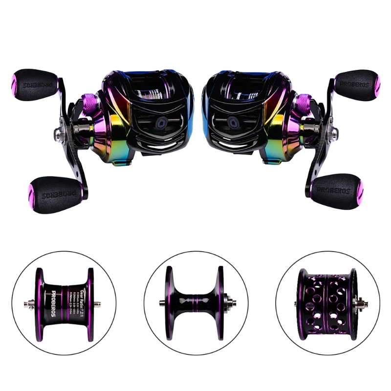 Ultralight X5QF Baitcasting Reel Casting Reel Smooth Metal Fishing Reel 9 +1 BB with Deep or Shallow Spool for Bass Fishing smile +