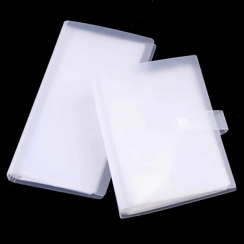 Transparent Nail Water Slider Album Storage Book Nail Sticker Holder Empty Storage Holder Case Nail Art Tools With Button