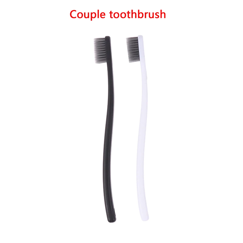 Set ddmysmile Fine Toothbrushes Ultra Bamboo Charcoal Adult Reusable Soft Bristles Anti-Skid Couple Toothbrush Men Women High Density Smile