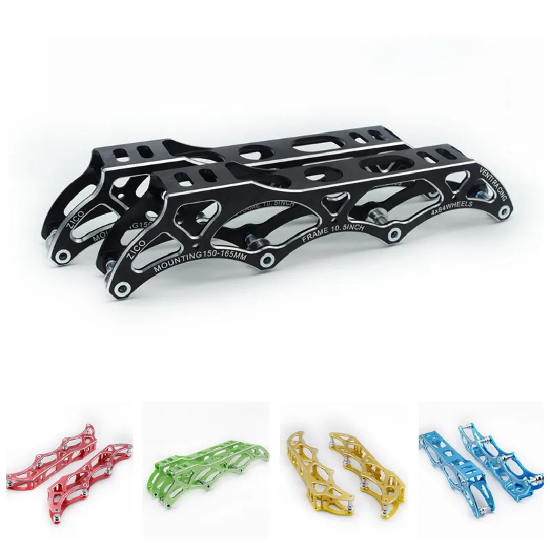 10.5'' inches 4X84mm 7075 CNC Alloy Venti Racing Inline Speed Skates Frame for 84mm Wheels 150mm 165mm Mounting Skating Base