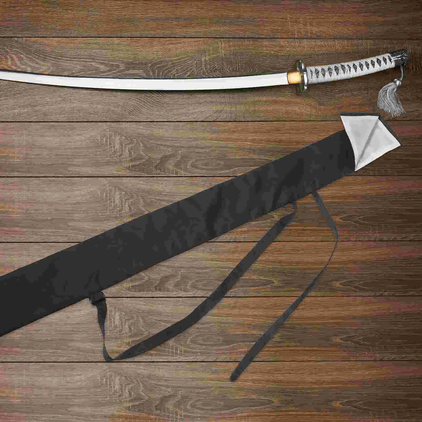 Bag Receive Swords Carrier Knife Storage Pouch Waterproof Polyester Back Strap Ninja Carry Case smile