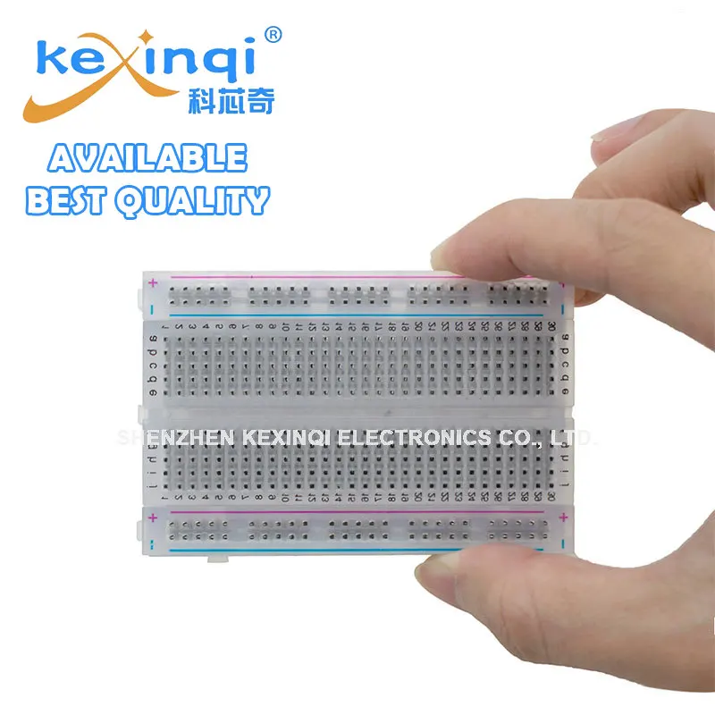 Bread 1PCS Board/breadboard Mini 8.5cm X 5.5cm 400 Holes Transparent/White DIY Electronic Experimental Universal PCB smile