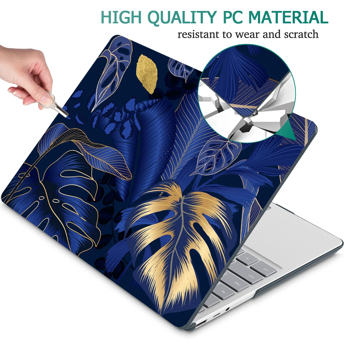 Flora Case Compatible ddmysmile Dark For 13.5" Microsoft Surface Laptop 5/4/3 With Metal Palm Rest Model 1951/1868 Plastic Hard Shell Case Smile 