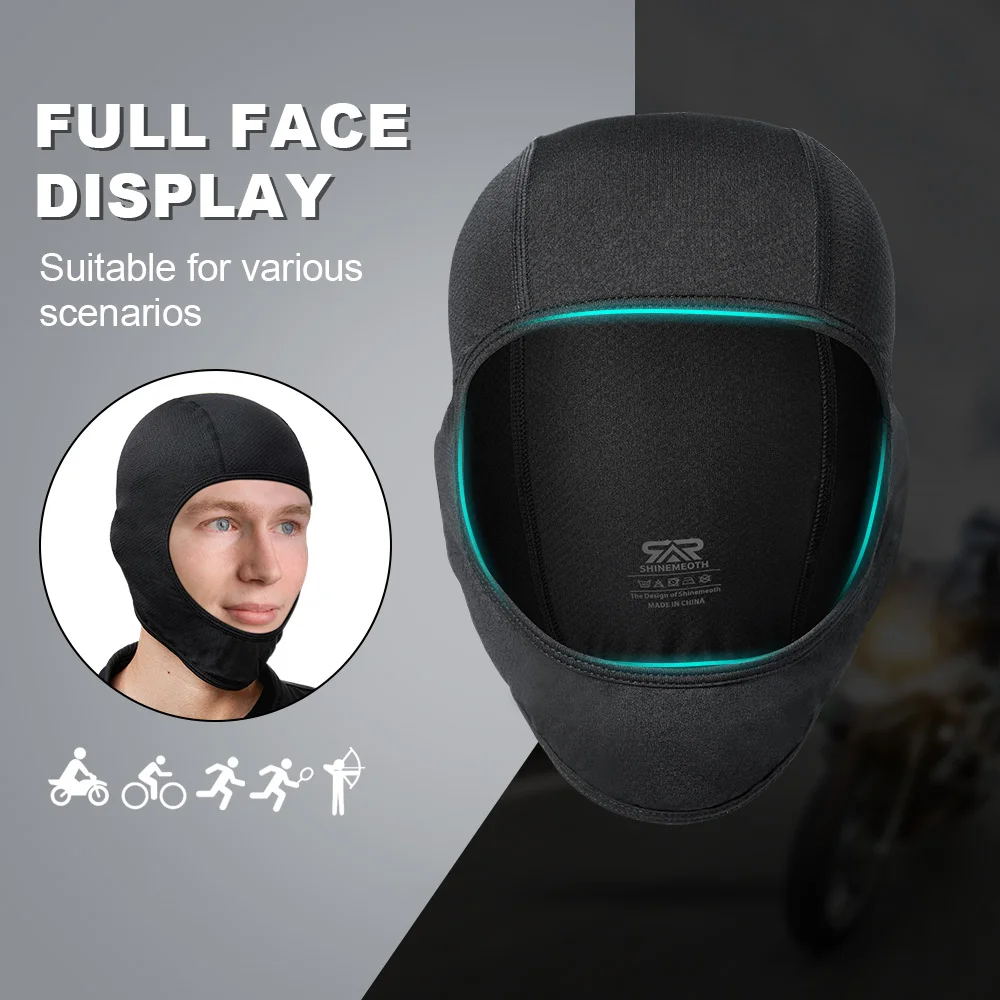 Face Full Quick-Dry Balaclava Mask Summer Ice ddmysmile Cool Cycling Running Sport Outdoor Helmet Liner Hood Cap Beanie Men Women Smile