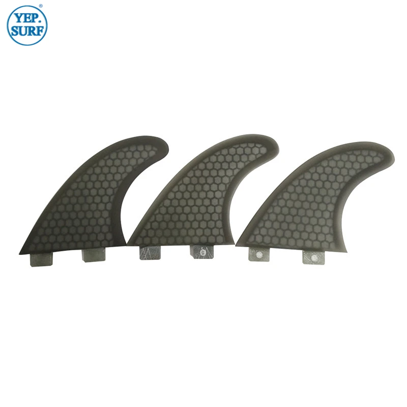 FCS S/M/L UPSURF FINS Tri Fins Honeycomb Fiber Surfboard Fins Quillas Surf Accessories Top Performance smile