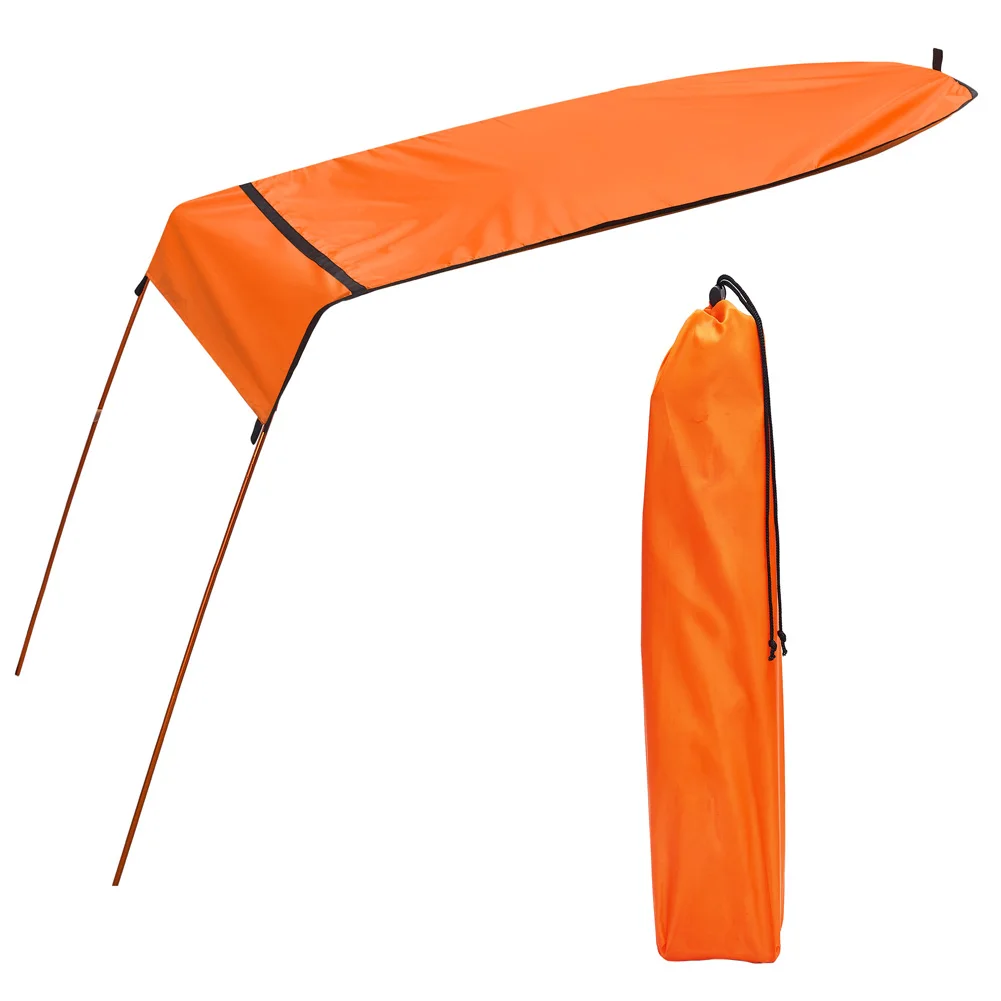 Set Universal Foldable 1 Boat Awning Durable Single Kayak Canoe ddmysmile Sun Shade Awning Canopy Lightweight Yacht Tourism Water Sports Smile