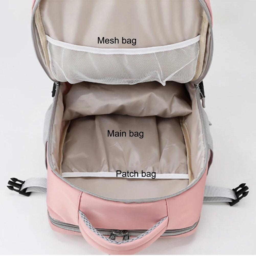 Shoulder Large Capacity Women Travel Backpack Lady Weekend ddmysmile Sports Yoga Lage Zipper Bags Airplane Crossbody Bag Smile