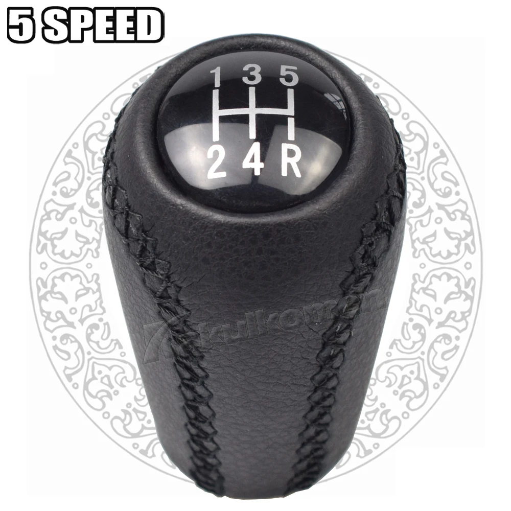Shift Knob Gear 5/6-Speed For MAZDA 3 BK BL 5 CR CW 6 II GH CX-7 ER MX-5 NC III MT Leather Shifter Lever Arm Stick Headball New smile MX-