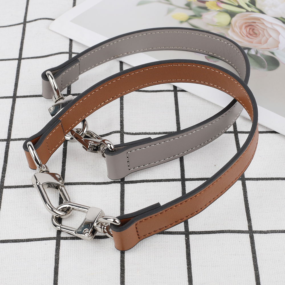 Genuine Leather Bag Strap With Silver Gold Black Hardware Shoulder Strap Handbag Strap Obag Handle High Quality Bag Accessories