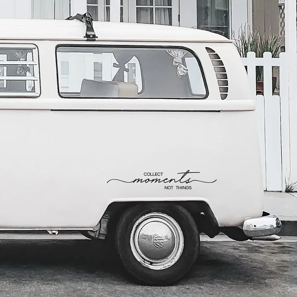 Things Not Collect Moments Car Styling Decals Rv Motorhome Camper Trailer Stickers Vinyl Racing Accessories Parts smile