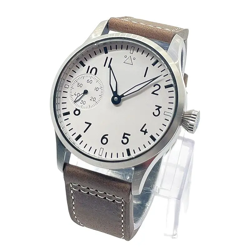 Glass Corgeut Sapphire ddmysmile 42 Mm Dial Asia 6497 St3600 Hand-Wound Movement 316L Steel Case Men's Watch 30 M Water Resistant Smile