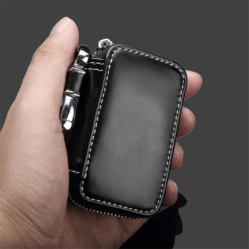 Light Men's Leather Multi-Functional Key Bag Waist Hanging Key Bag Large Capacity Car Key Bag Type ddmysmile General Purse Wholesale Smile