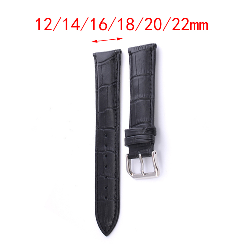 12 14 16 18 20 22mm Watch Strap Genuine Watch Band Watch Accessories Leather Watch Belt Strap Watchbands High Quality