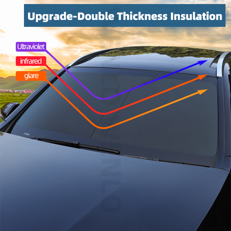 For KIA Sorento UM 2015-2020 Magnetic Sun Shade Car Sun Visor Front Windshield Curtains Summer Window Sunshade Auto Accesorries