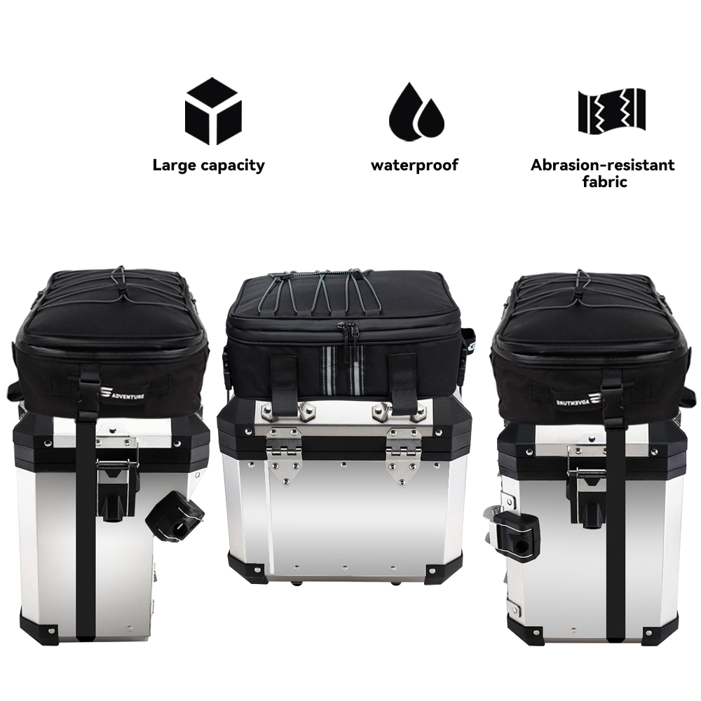 For GS 1200 LC 2013-2017 R1250GS R1200GS Adventure Top Pack 3pcs set Motorcycle Lage Additional Bags
