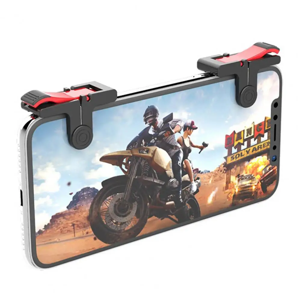 Game 1 Controller Pair Portable Phone Gaming Triggers Anti-Skid Phone Gaming Triggers smile