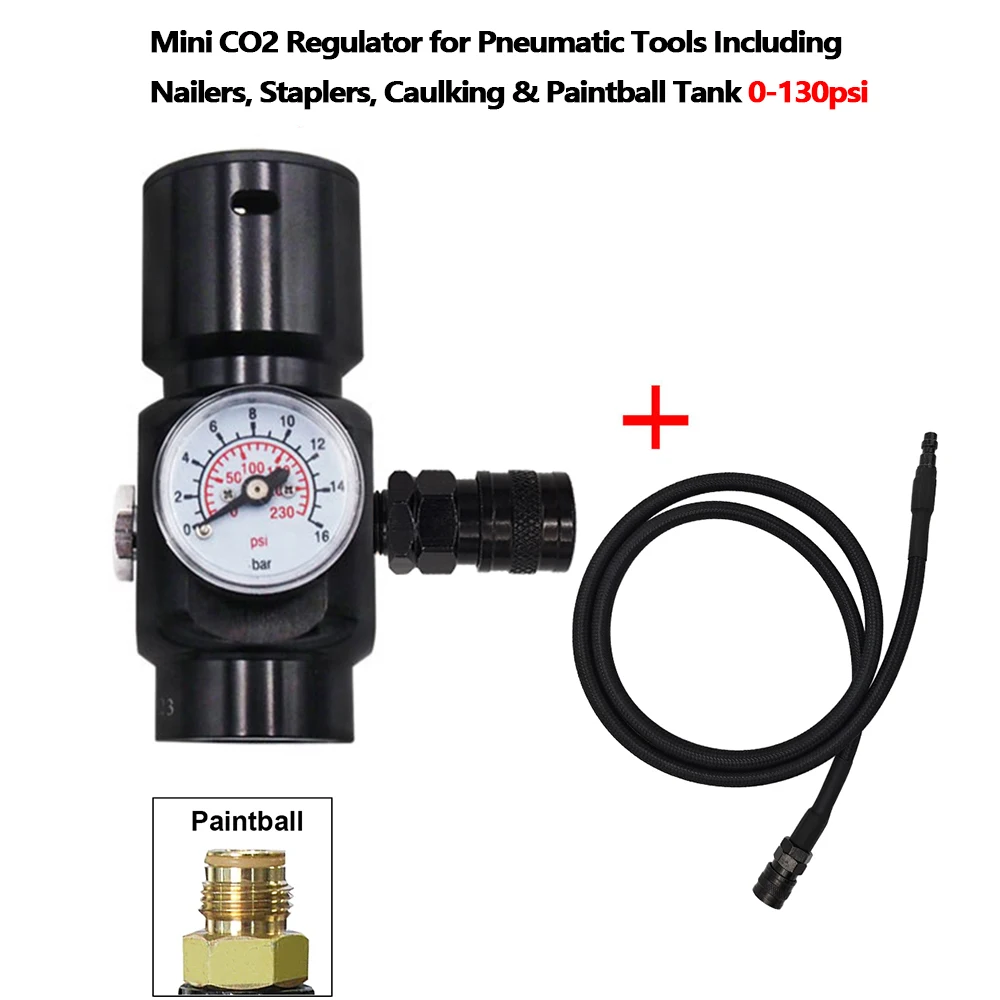 CO2 HPA MINI SFR (SUPER FAST REFRESH) REGULATOR With G1/2-14Input 1500 PSI Output 0-130 PSI For Pneumatic Air Tools