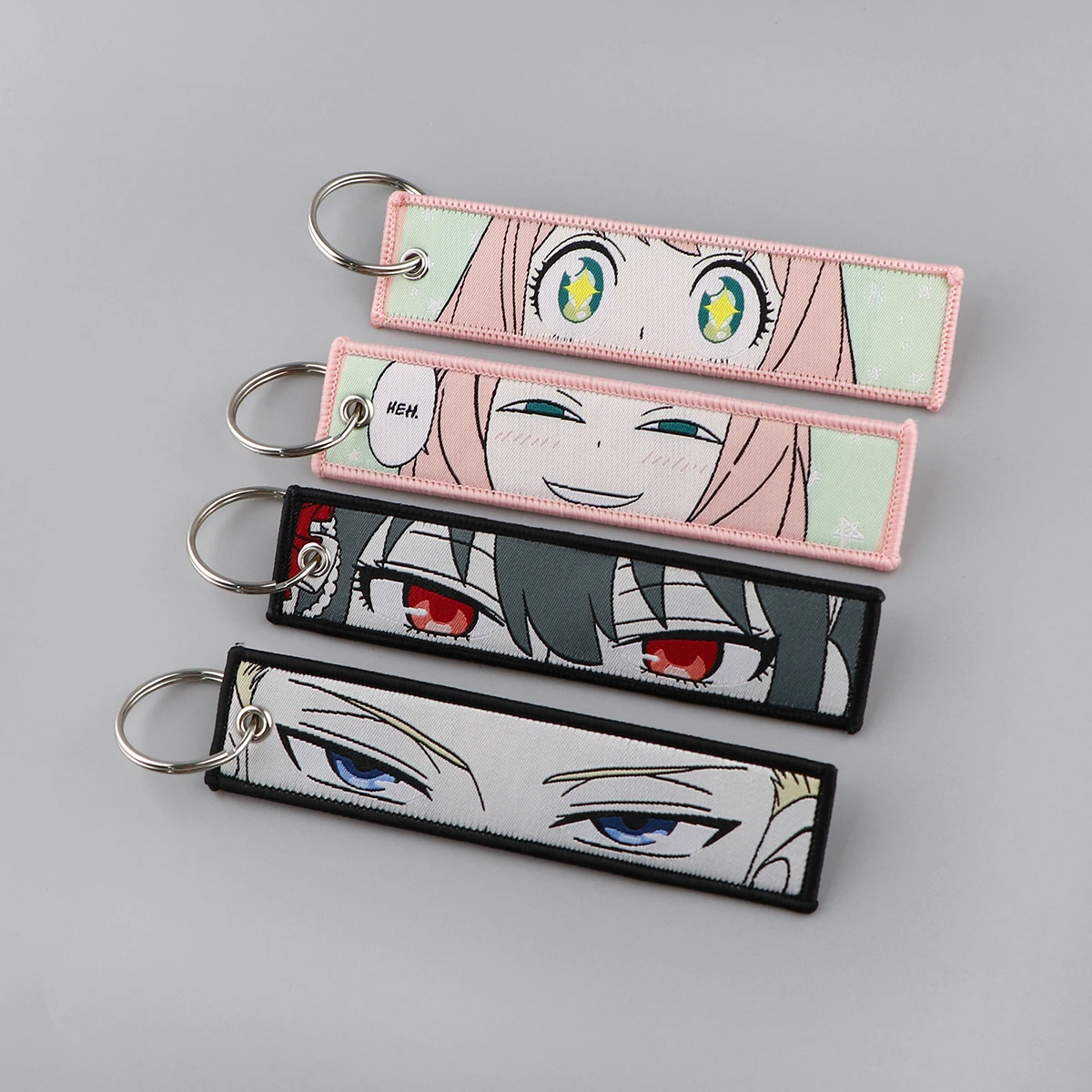 Tag Key Yq1257 Anime Keychain Keychain For Car Keys Backpack ddmysmile Women Men Key Ring Holder Chaveiro Jewelry Accessories Smile