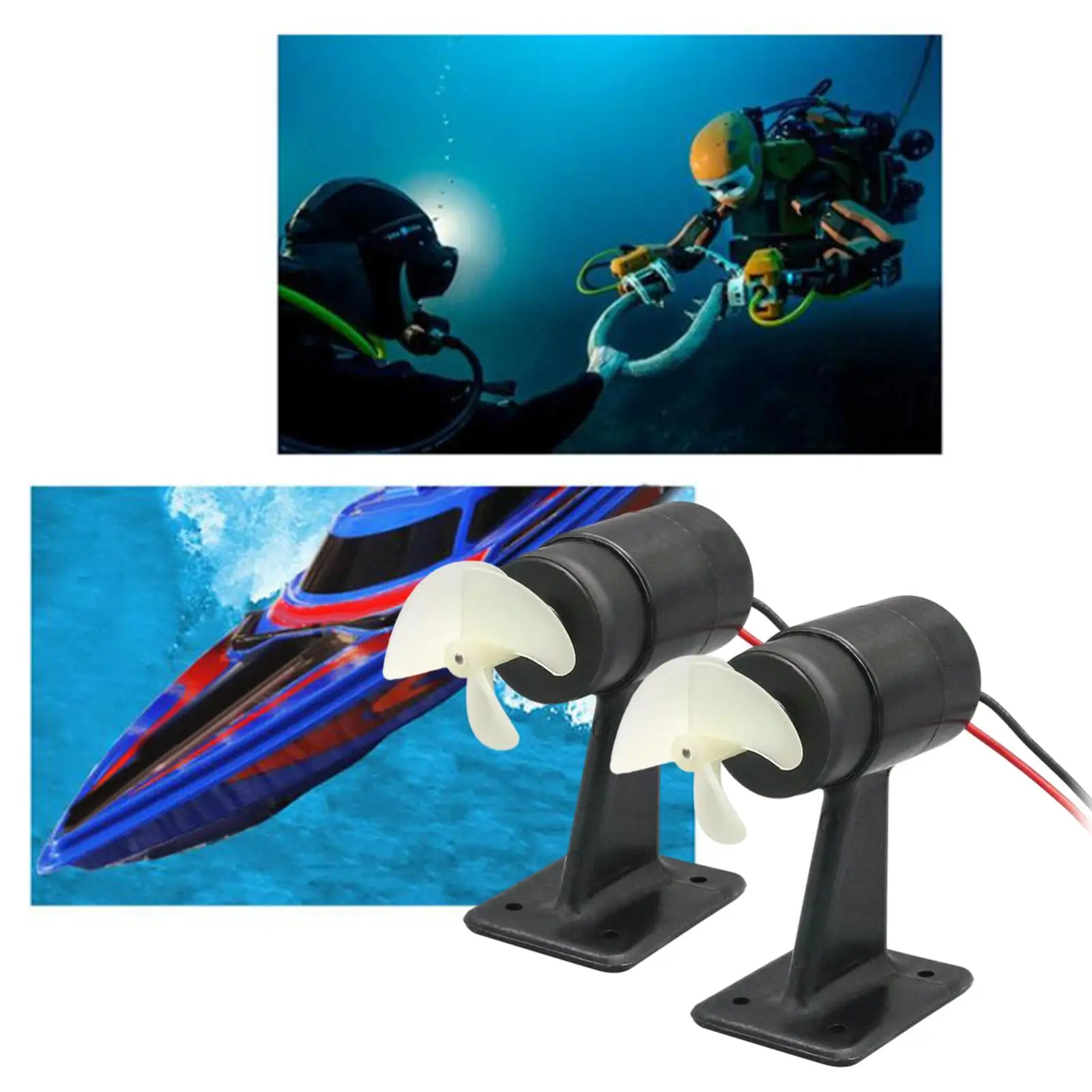 DC 12V 24V Underwater Thruster Motor Engine for RC Ship Fishing Boat Supplies