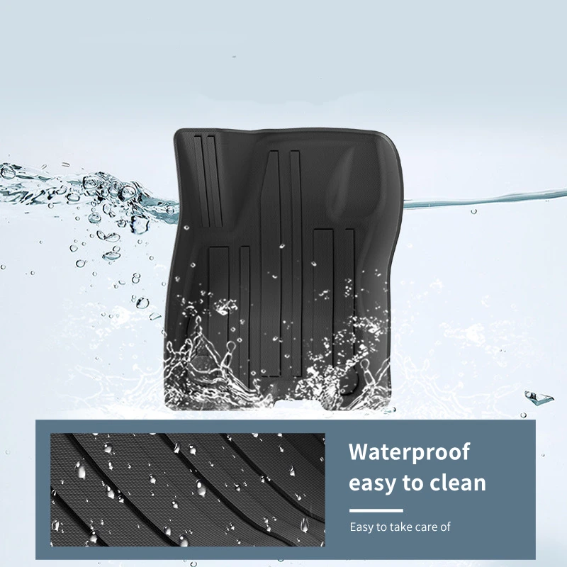 Car Trunk Mat TPE Car Floor Mats for KIA 2022-2023 EV6 All Weather Rear Trunk Protector Pad Cargo Liner Seat Back Anti Dirty Pad