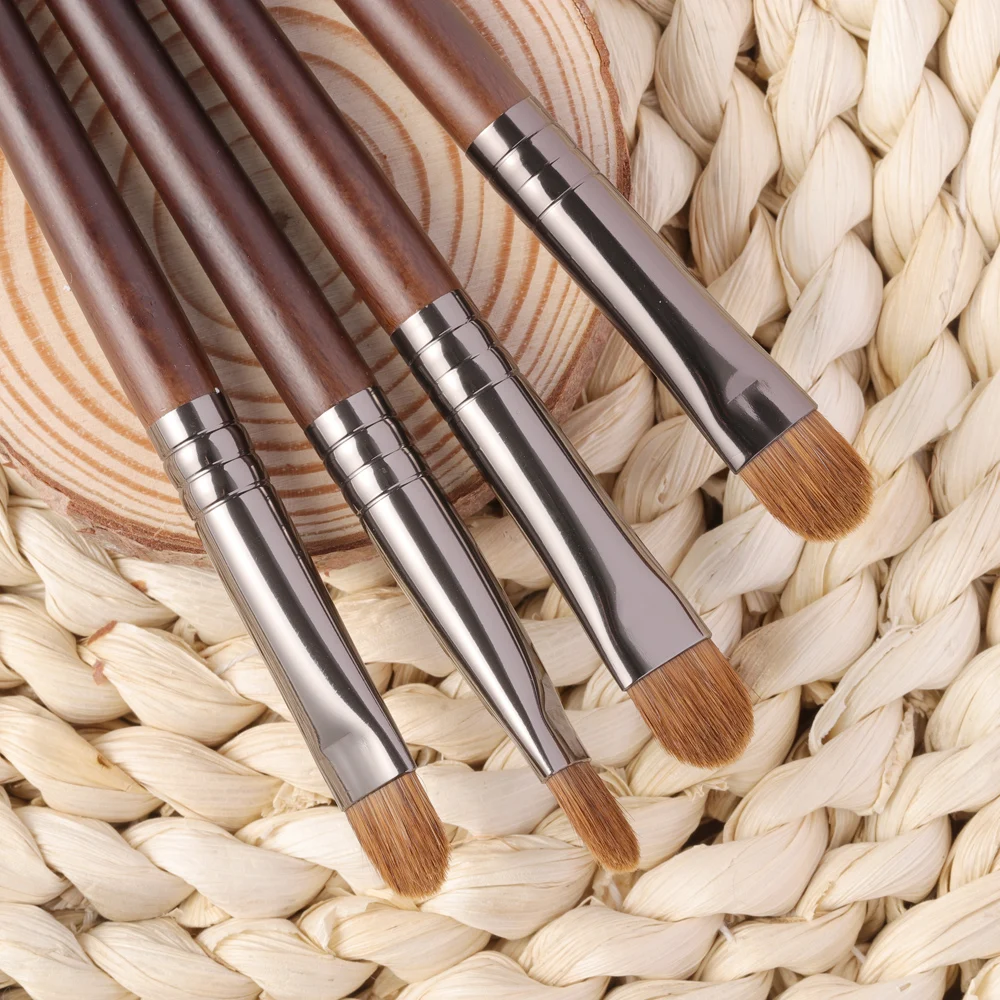 1 PCS Duo OVW Fiber Shader Brush Synthetic and Weasel Hair Makeup Eyeshadow Brushes pincel maquiagem beauty brochas maquille smile