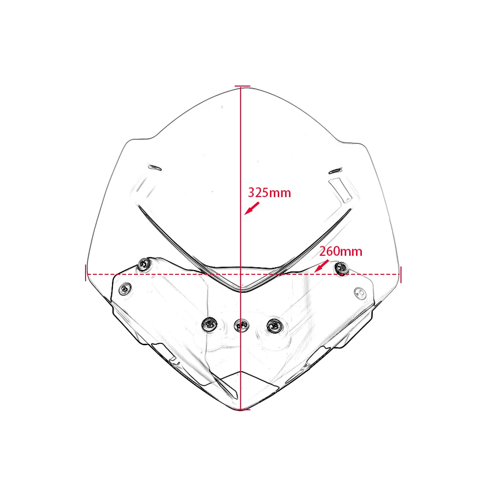 GSXS1000 GSX-S1000 Windshield Windscreen For Suzuki GSX-S GSXS 1000 2015-2020 Motorcycle Wind Screen Shield Deflector Accessorie