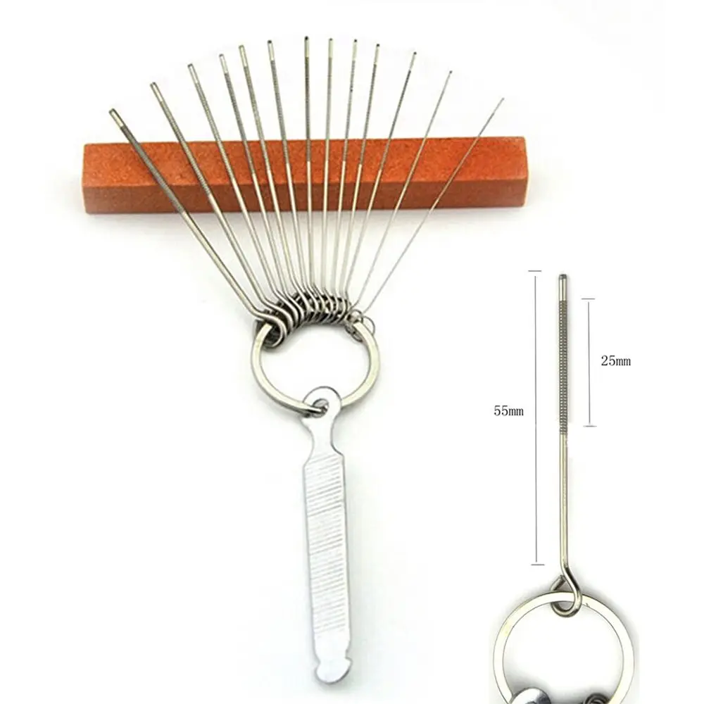 Nut 1Set Professional Guitar Slotting File Kit DIY Slot Filing Set Music Accessories Guitar Repair Tool Guitar Nut Slotting File smile