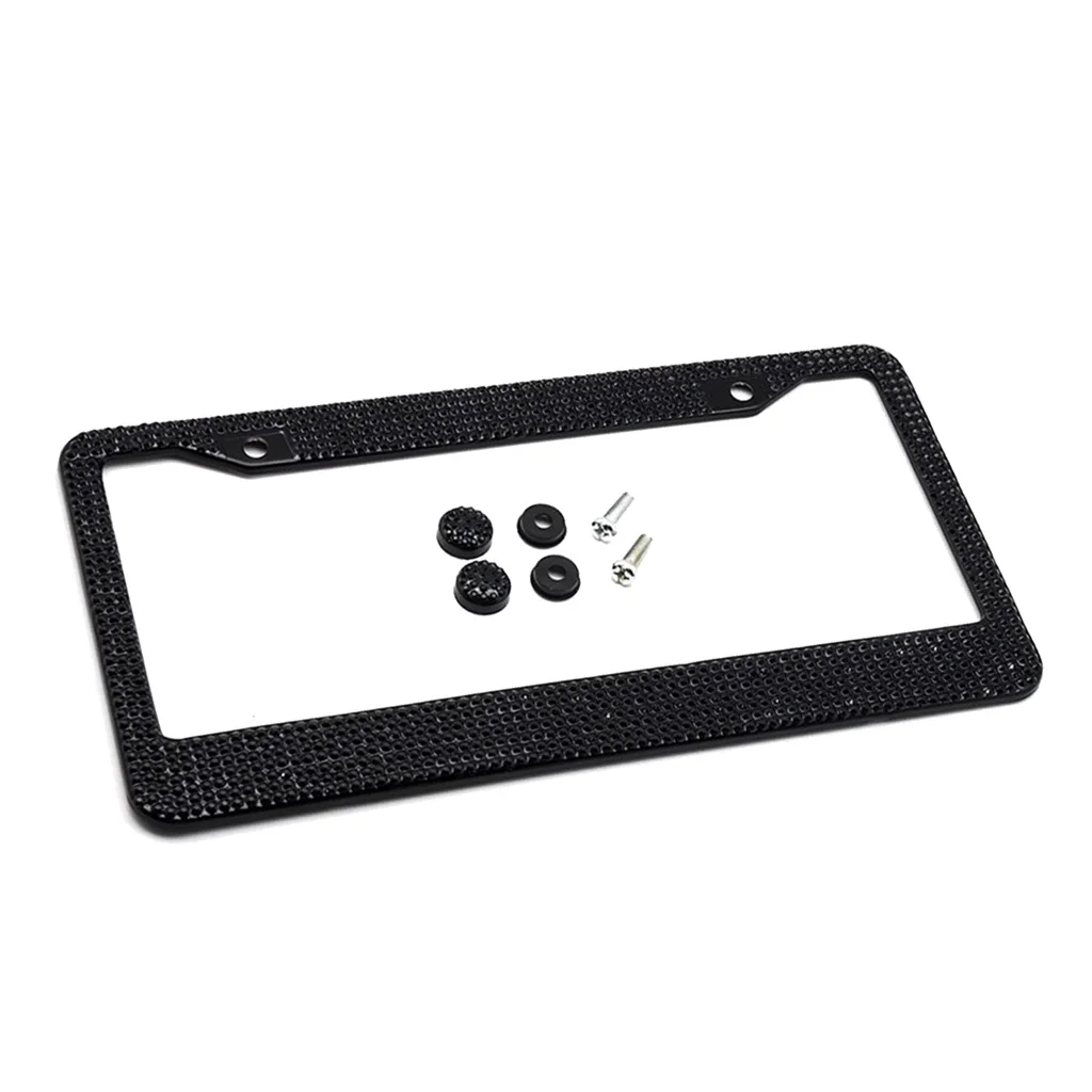 Dia 2025 License Plate new Frame for US Car Bling Glitter Rhinestone Holder